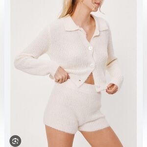 Nasty Gal Fuzzy Short Set